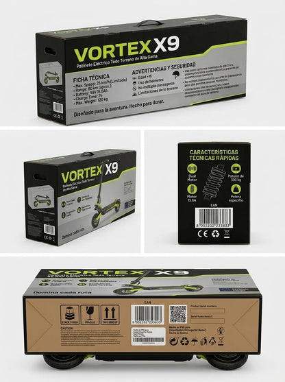 VORTEX X9 2x2, über eine App verbunden.